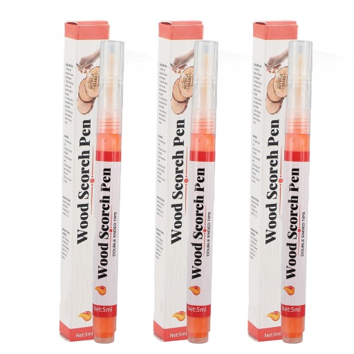 3 szt. Marker do wypalania drewna, odporny na wysokie temperatury, 3D