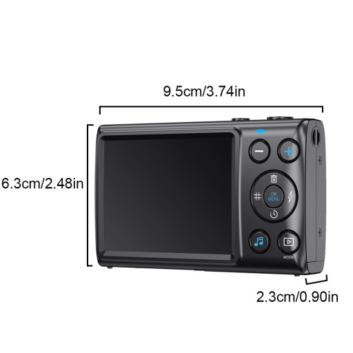 APARAT CYFROWY 4K Z AUTOFOKUSEM I KARTĄ PAMIĘCI 32G, 18-KROTNY ZOOM CYFROWY