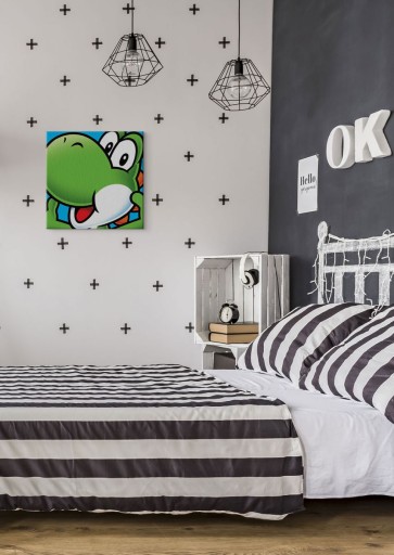 Super Mario (Yoshi) - Obraz na płótnie 40x40 cm
