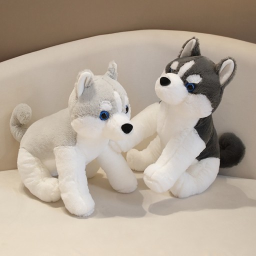 PLUSZAK Śliczne słodkie sztuczny pies Husky plusz