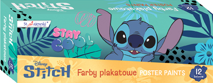 Farby plakatowe 12 kolorów 20 ml Stitch Majewski