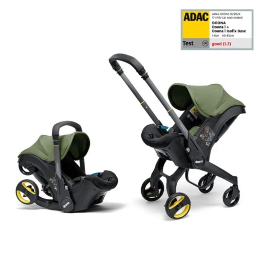 Doona i - Mobilny Fotelik Samochodowy 2w1 Desert Green