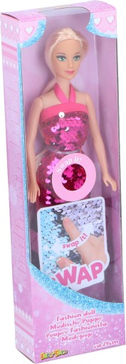 Lalka dla dzieci sukienka cekiny EDDY TOYS 29cm