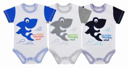 Body niemowlęce Shark niebieskie Koala Baby 68cm