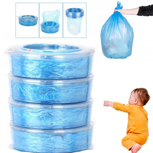 4SZT WKŁADY WORKI DO KOSZA NA PIELUCHY DO DIAPER GENIE ANGELCARE MINCHKIN