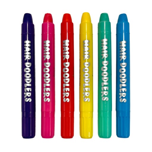 Hair Doodlers colored pencils - set of 6