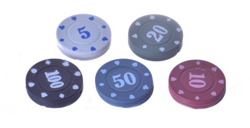 Żetony do pokera chipsy poker zestaw 15 szt