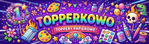 TOPERY NA TORT PIKERY TOPPER KRÓLIK EMO Z KOKARDĄ + TWÓJ TEKST