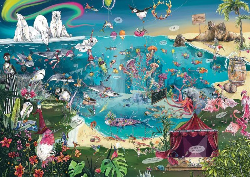 Puzzle Gibsons 1000 elementów Gibsons Puzzle 1000 el. Morskie stworzenia