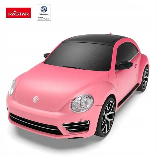 Samochód zdalnie sterowany Rastar Volkswagen Beetle różowy 1:24
