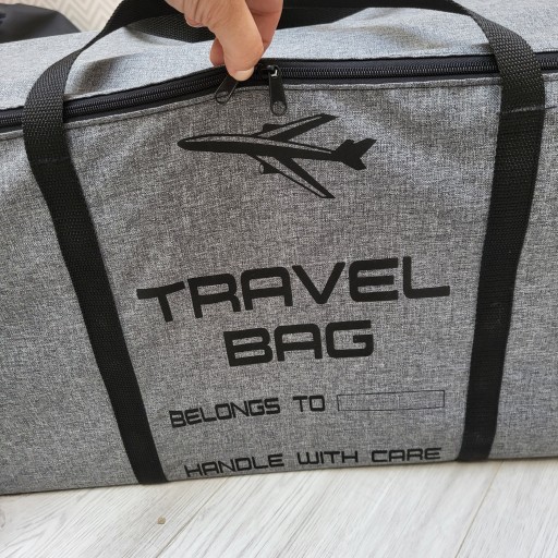 Pokrowiec na wózek Edisa Travel Bag szary 115x32x32 cm