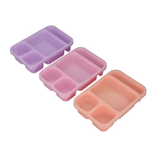 Pudełka na lunch bento z pudełkami z pudełkiem w sosie 4 komory 3M