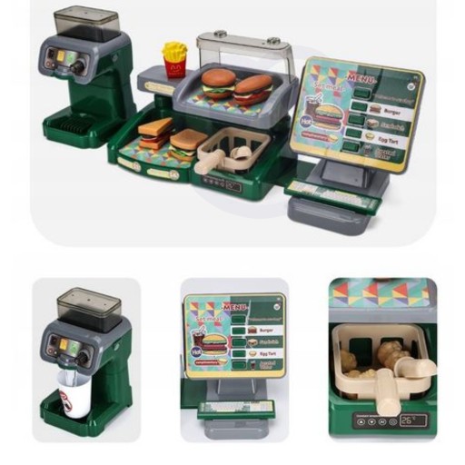 SKLEP RESTAURACJA FAST FOOD BURGER SHOP ZESTAW XXL AGD KUCHNIA WOOPIE