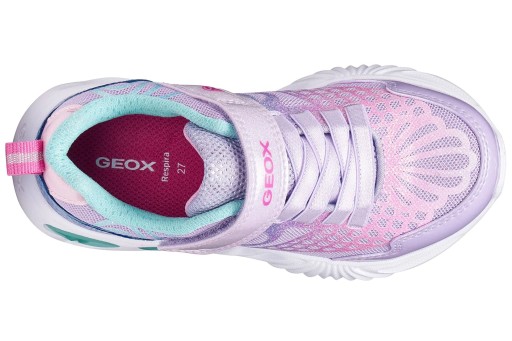 GEOX adidaski dziewczęce ŚWIECĄCE J65E9A CASPV C8888 LILAC/WATERSEA r. 32