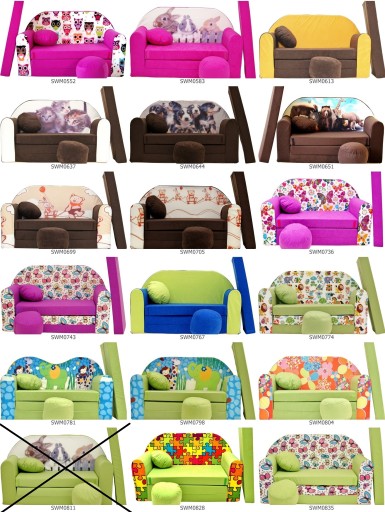 Sofa Welox SWM 98 x 170 cm welur różowy
