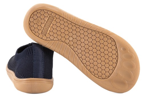MILAMI BF-KNIT-66 BAREFOOT PÓŁBUTY TEKSTYLNE WSUWKI DOMOWE KAPCIE Granat 26