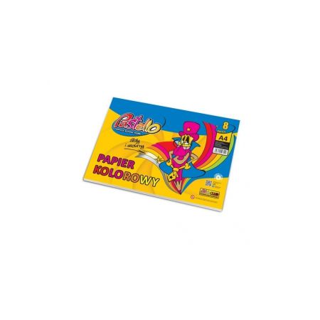 Papier kolorowy A4 Pastello 8 arkuszy 80 g/m²