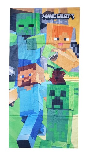 Ręcznik plażowy minecraft pixele 70X140 dziecięcy