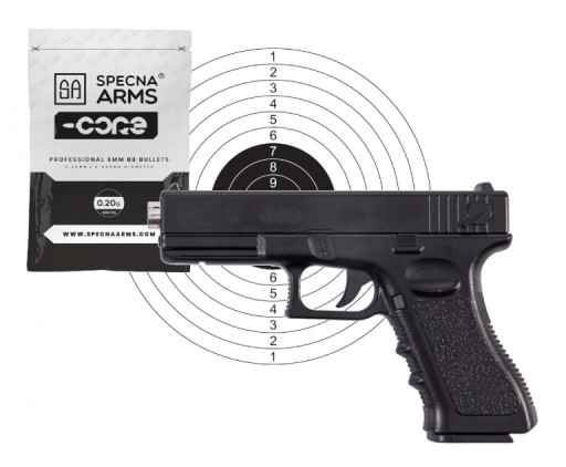 ZESTAW pistolet na kulki plastikowe C15A + 1000 kulek + 20 tarcz