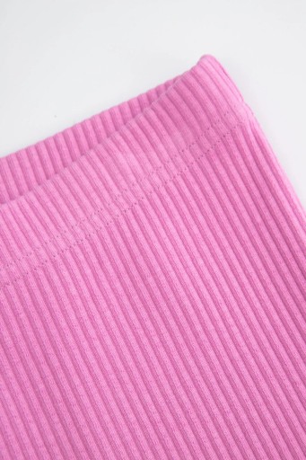 Legginsy Dziewczęce Getry Różowe Długie Dzwony w Prążek 128 Coccodrillo WC6