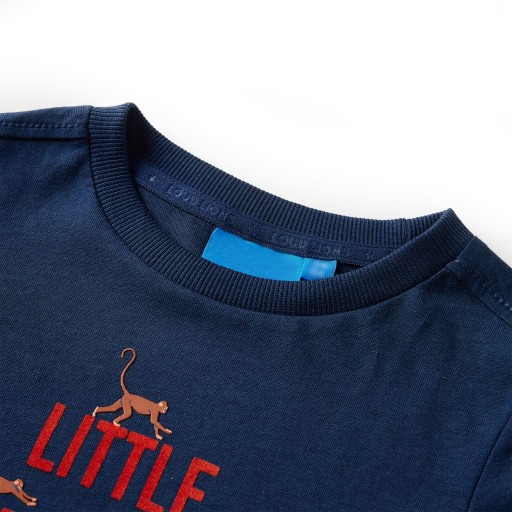 VidaXL Children's shirt with long sleeves, granatowa, 104