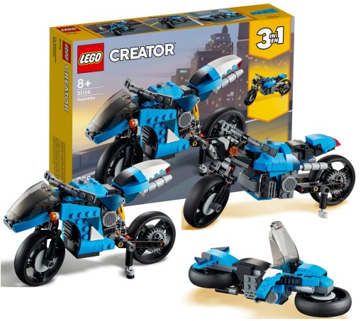 Klocki LEGO Creator 3 w 1 Supermotocykl 236 elementów 8 lat+