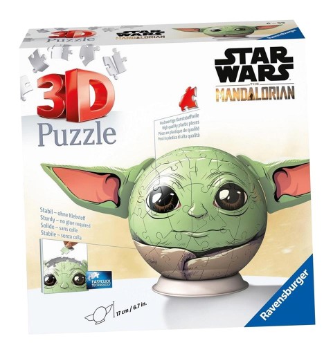Ravensburger Puzzle-Ball Star Wars: Baby Yoda z uszami, 72 szt