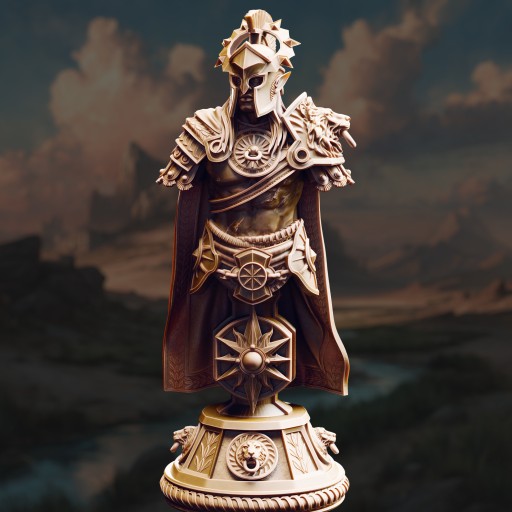 BUST Sun Elf Gladiator - Vilryn Kaedrys - Bust - Popiersie - DM Stash