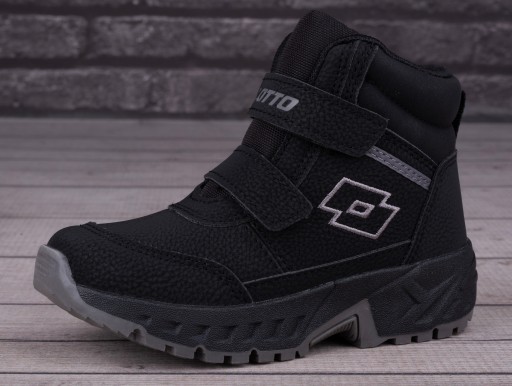 Buty, trapery zimowe dziecięce Lotto EVEDAL MID K BLACK