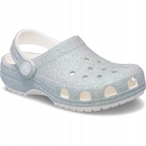 Crocs Dziecięce Buty Chodaki Kids Classic Iridescent Glitter Clog 23-24