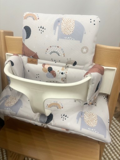 Poduszki wodoodporne do Stokke Tripp Trapp 2w1 żyrafy misie słonie