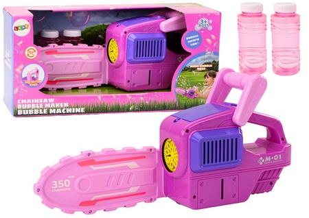Spokey Maszynka do baniek mydlanych Wiatraczek Różowy + Płyn 90ml