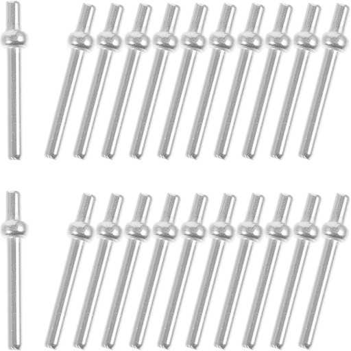 100 SZTUK STABILNYCH ŻELAZNYCH KOŁKÓW DO GRY W KARTY CRIBBAGE, KOLOR SREBRNY
