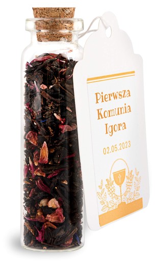 Buteleczka z herbatą liściastą Green Touch dla gości