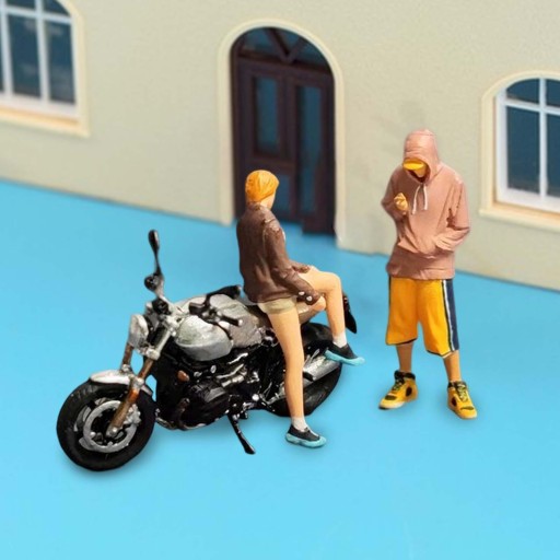1:64 rysunek dioramy motocyklowe ozdoba na biurko