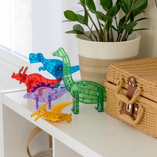 Klocki magnetyczne Magna-Tiles - Dinos 5 pcs set - 5
