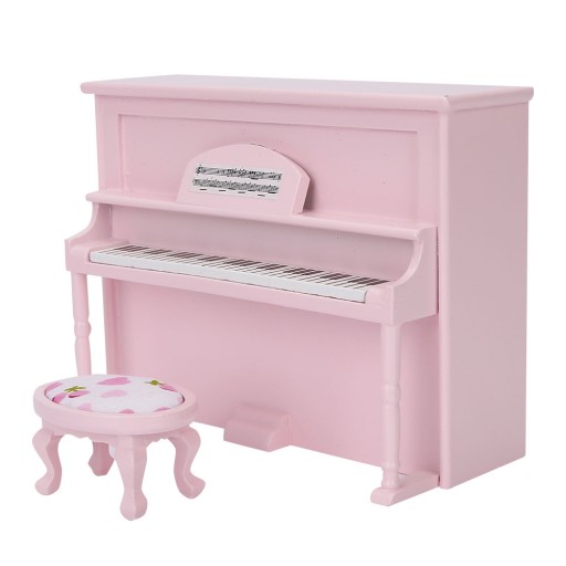 1:12 Doll House Akcesoria Mini Model Model fortepianowy z meblami do 47