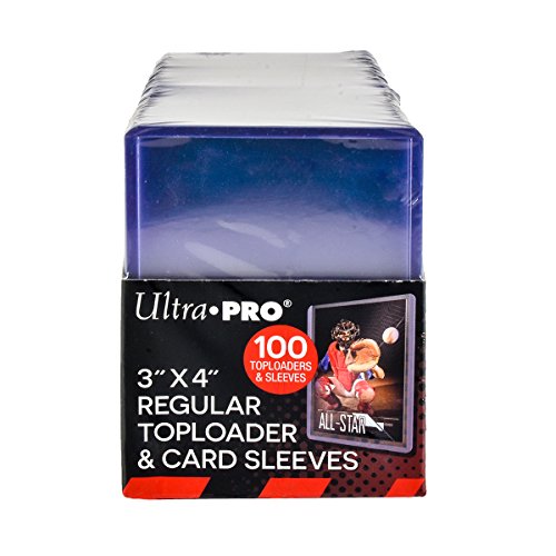 Toploader regular 3x4 100 szt. + sleevy Ultra Pro