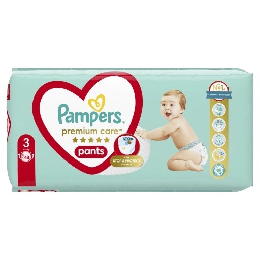Pieluchomajtki Pampers pants 3 pieluchomajtki Baby-Dry Rozmiar 4 48 szt.