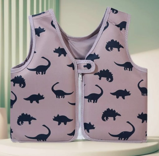 STRÓJ DO NAUKI PŁYWANIA KAMIZELKA KAPOK PŁYWACKI DLA DZIECI DINOZAURY DINO