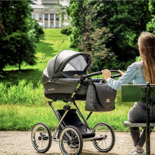 Wózek dziecięcy Lonex King 4w1 aluminiowy stelaż rozkładane siedzisko
