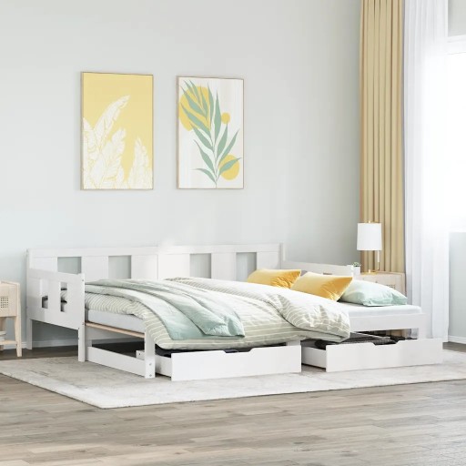 Sofa VidaXL 3302230 90 x 190 cm biały