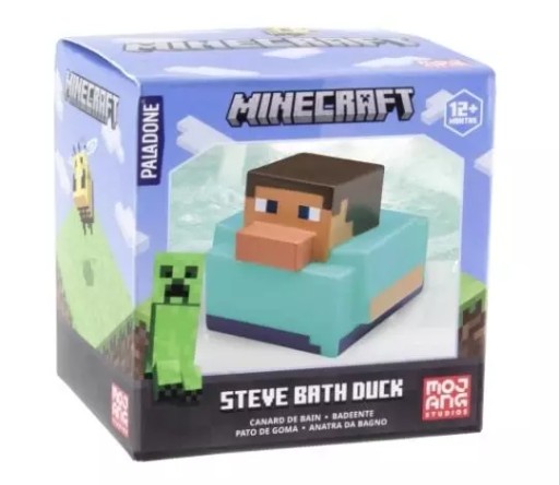 KACZKA DO KĄPIELI ZABAWKA DO KĄPIELI DLA DZIECI MINECRAFT STEVE