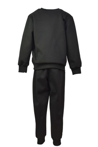 CZARNY DRES CHŁOPIĘCY KOMPLET BLUZA I SPODNIE DRESY CHŁOPCY SPORT R158/164