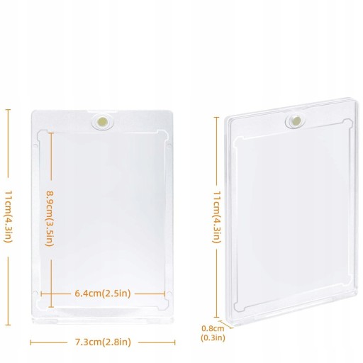 10 35PT Holder na Karty Kolekcjonerskie Sportowe Holder Na Magnes Ultra UV