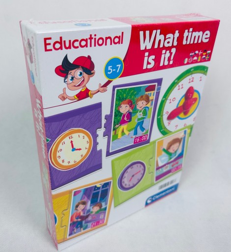 Clementoni gra edukacyjna Która godzina? obrazki5+