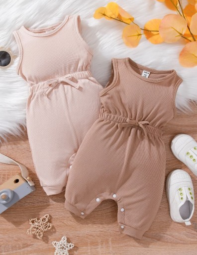 SHEIN BODY DZIEWCZĘCE BEŻOWE 2-PACK 80-86 1V7G