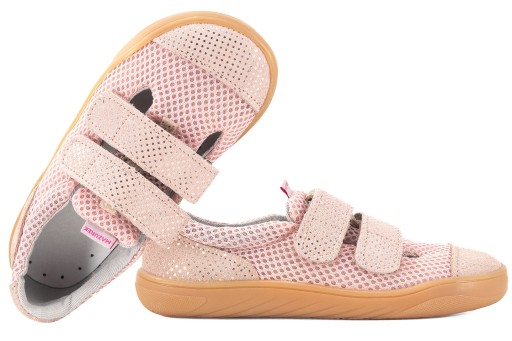 MAZUREK SLIPPER POWDERY DOTS BAREFOOT SKÓRZANO-TEKSTYLNE PÓŁBUTY KAPCIE 25