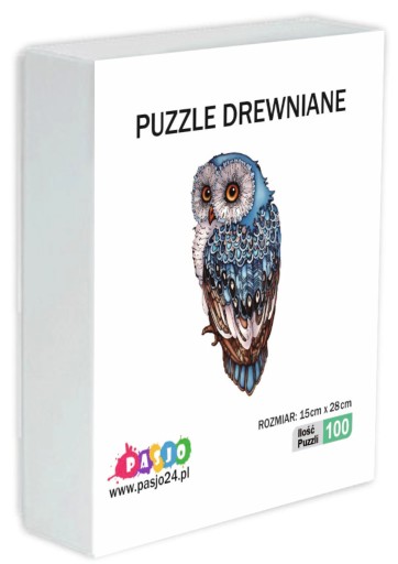 PUZZLE DREWNIANE SOWA DLA DZIECI DOROSŁYCH 100 ELEMENTÓW PREZENT DLA DZIECI