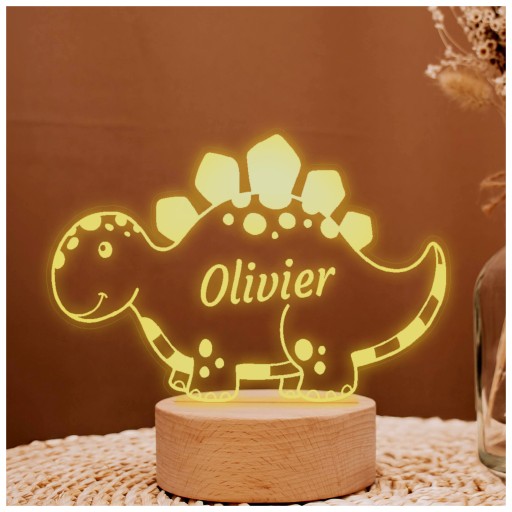Lampka Nocna Prezent na chrzciny roczek dla noworodka personalizowana plexi